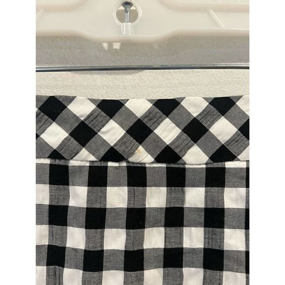 NWT Topshop gingham Black white skirt size 4 - Picture 6 of 8